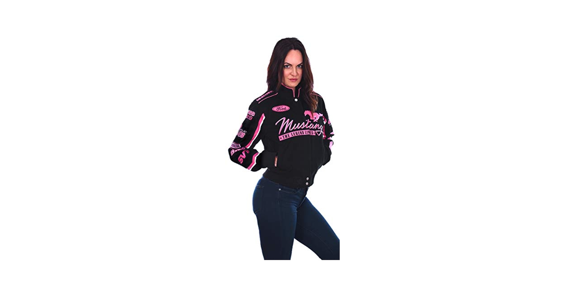 Amazon.com: JH DESIGN GROUP Women's Ford Mustang Embroidered